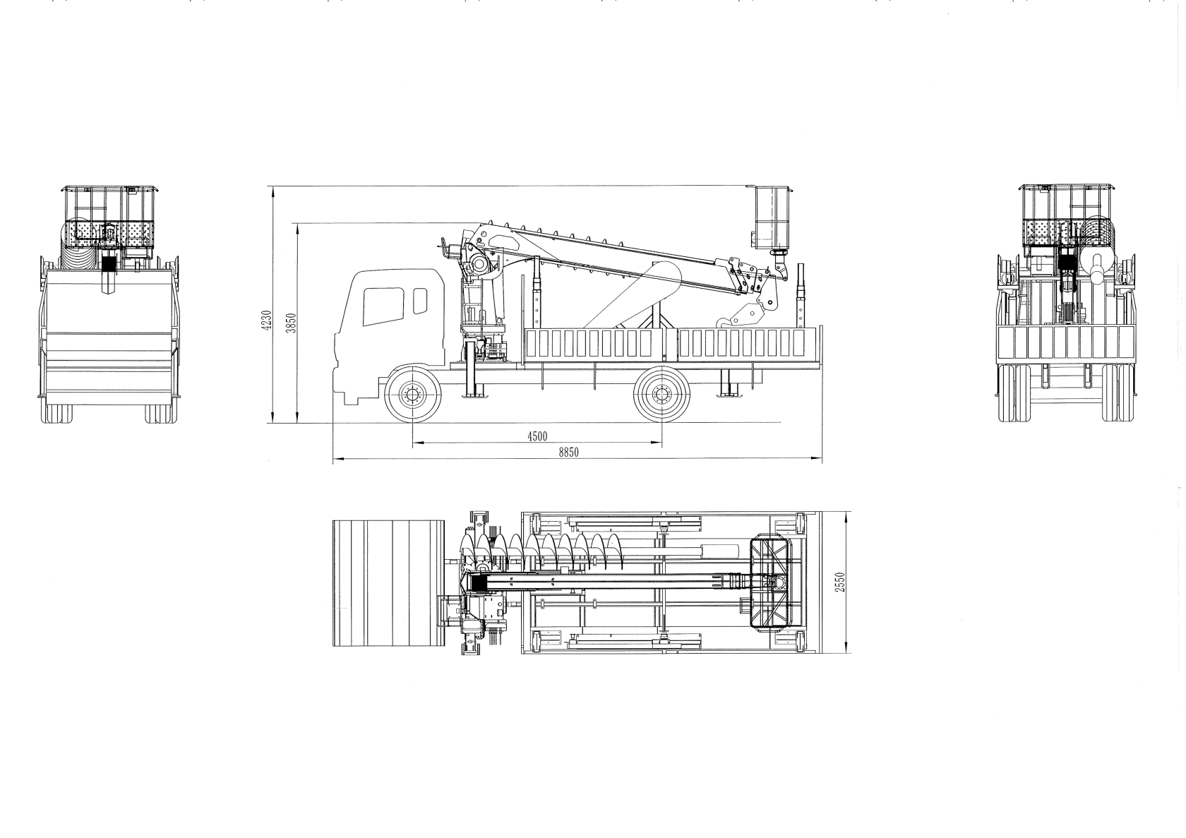 Vehicle dimension diagram