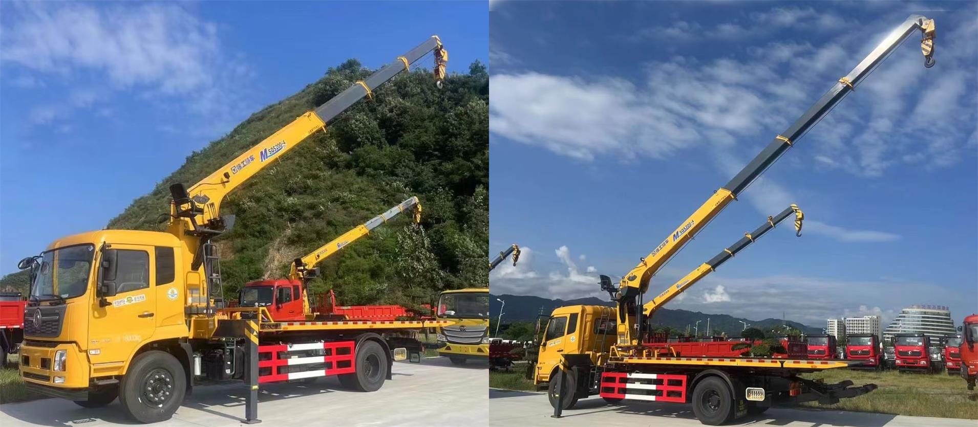 Tow truck with crane