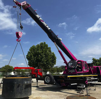 Truck crane delivery to Thailand